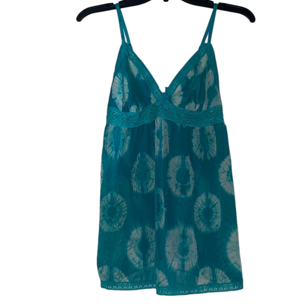 Tie dye sheer night gown